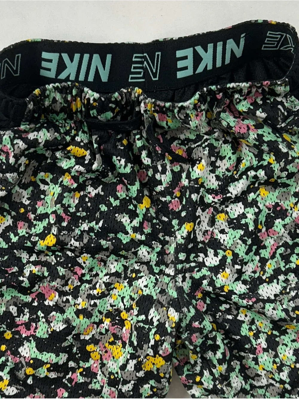 Nike Dri-FIT Kids L Paint Splatter Mesh Basketball Shorts CJ7612-010